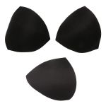 Бельевые чашечки для бюстгальтера треугольные б/уст., с равном. наполн., (8300), разм.40, 10 пар, 04-черный
