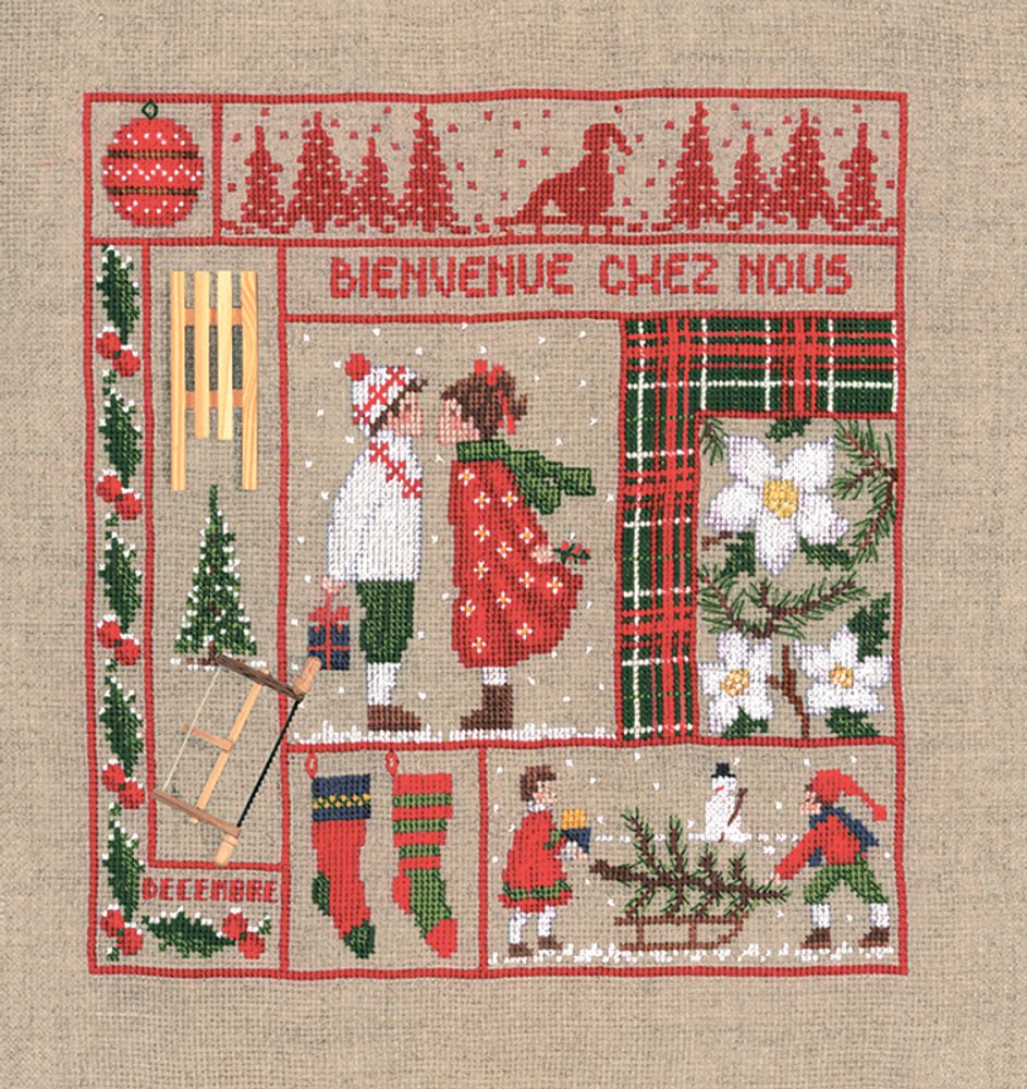 Le Bonheur des Dames, Bienvenue decembre (Добро пожаловать, Декабрь), 21х23 см /TOS/