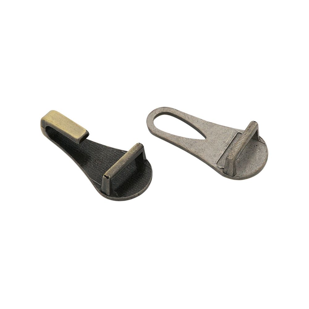 Крючки пришивные декоративные 12.3х47.6 мм, тертая бронза, 10 шт