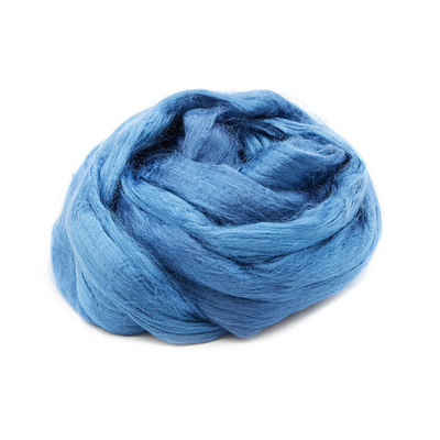 Шерсть для валяния вискоза Троицкая, 1х50 г (19-20 мкр), 255 джинсовый