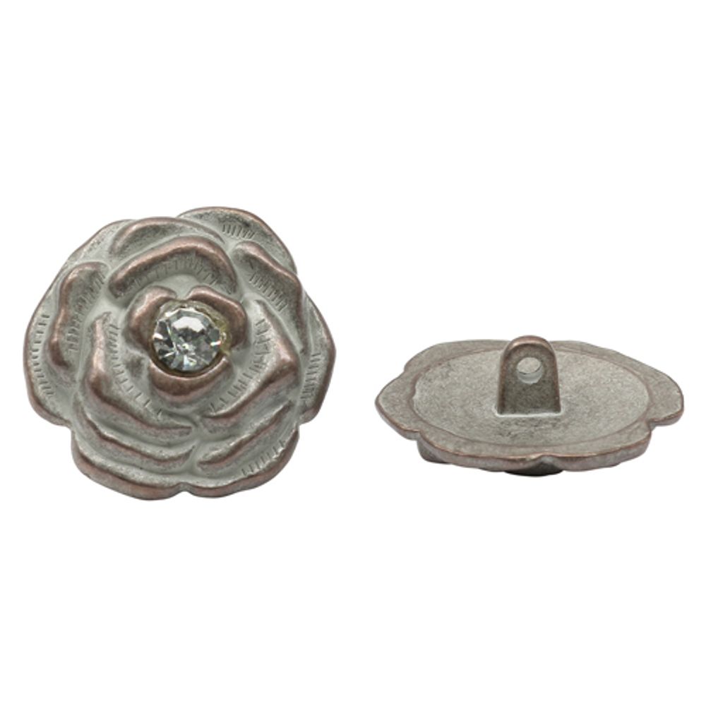 Пуговицы на ножке 38L, S/Copper, 12 шт /TOS/