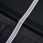 Кружево вязаное (тесьма) 16.5 мм / 13.72 метра, белый, 3AR3388