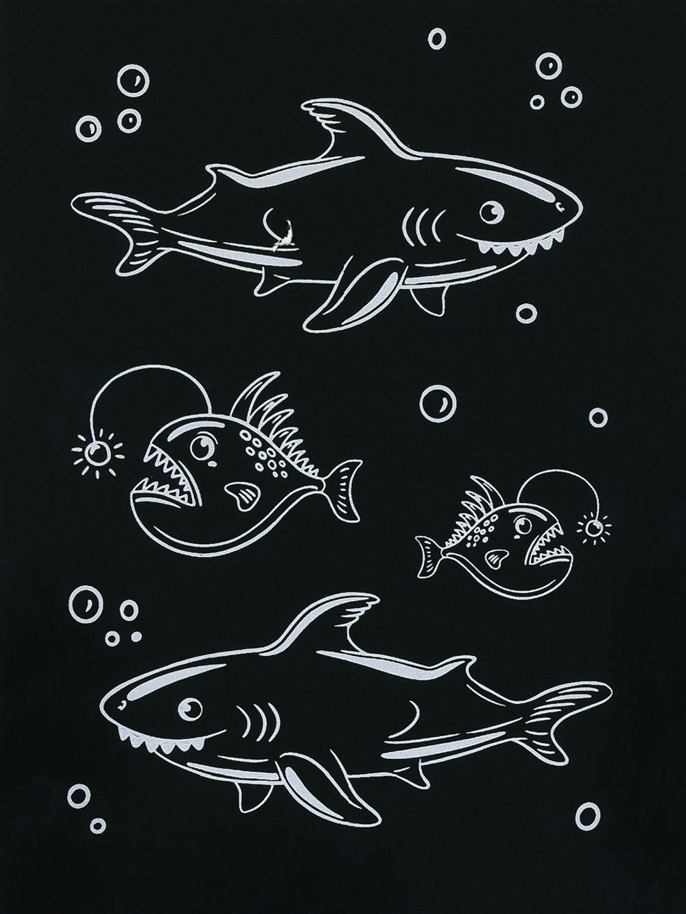 Набор для творчества Гравюра-блокнот Морские обитатели, 10х14 см, Hobbius GHPS-05