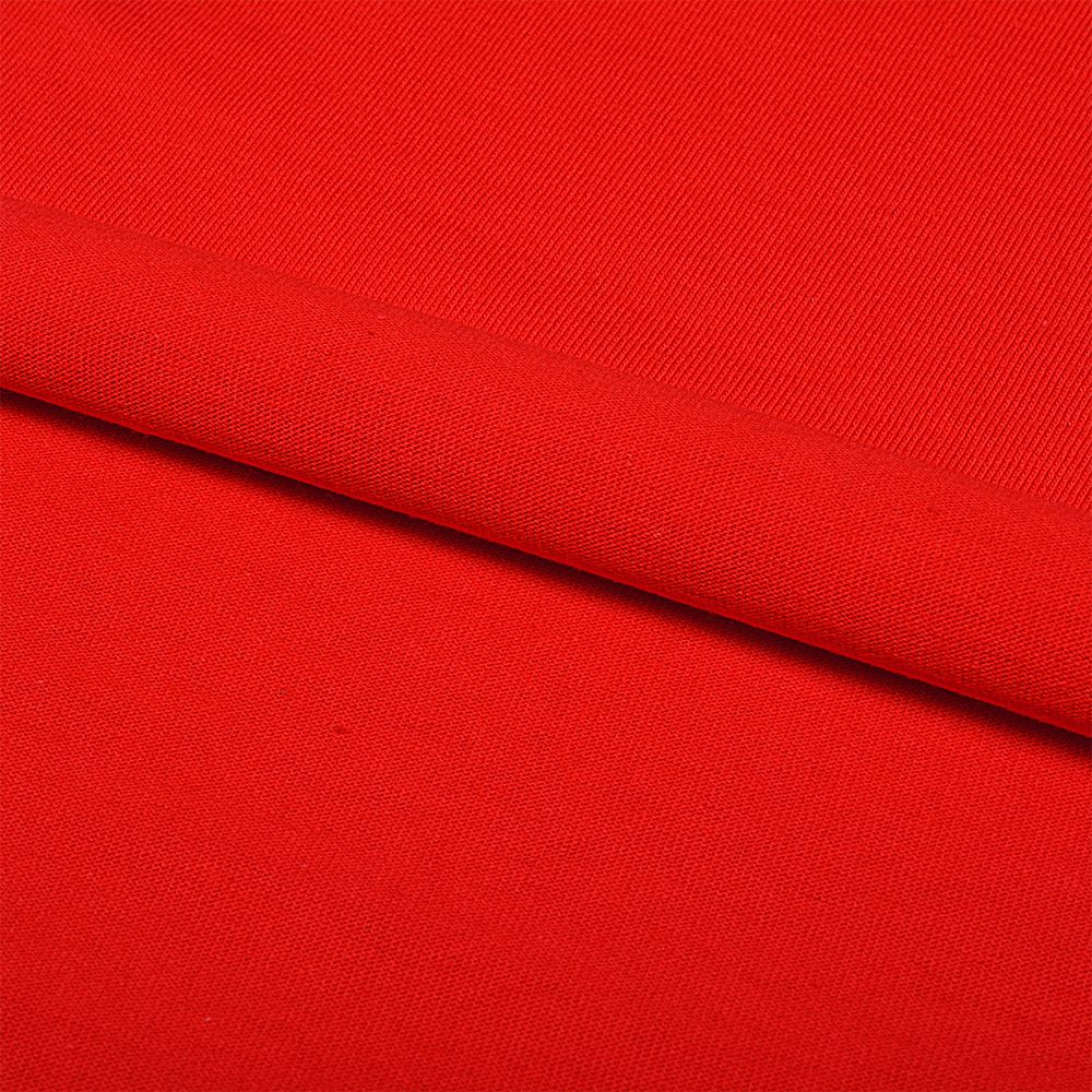 Кулирка гладкокрашеная, 145 г/м², 100% хлопок, 100+100 см, в нарезке, цв. красный, 6м /TOS/