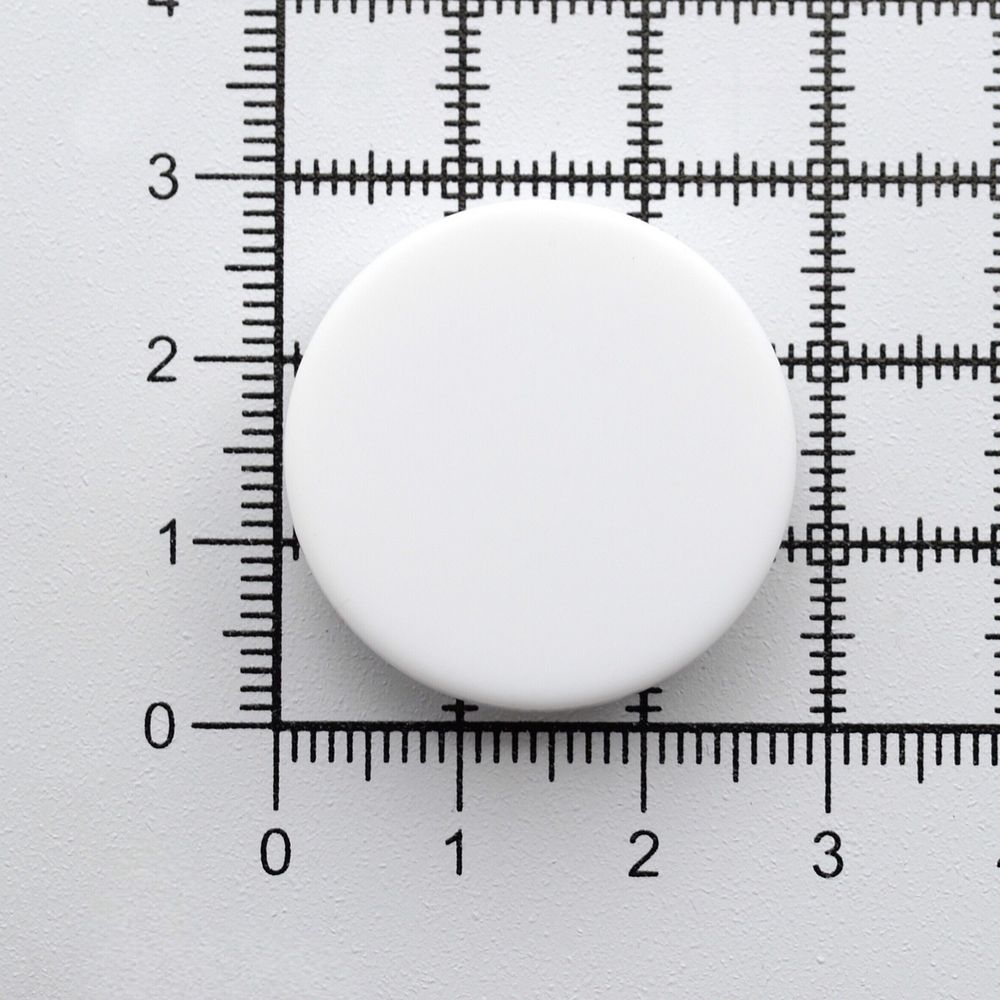 Пуговицы на ножке 44L (28мм), пластик (White (белый матовый)), 36 шт, CN K-33