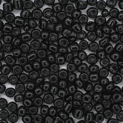 Бисер Astra&Craft 6/0 (4.1 мм), 150 г (10х15 г), цв. 49 черный/непрозрачный