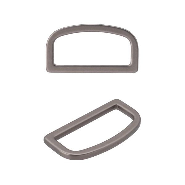 Полукольцо литое металл 25мм (30х16мм), черный никель (олово), MB2345, 6 шт