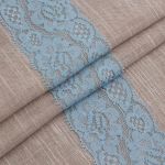 Кружево эластичное (стрейч) 58 мм, 5 м, ±4 см, JD040 голубой