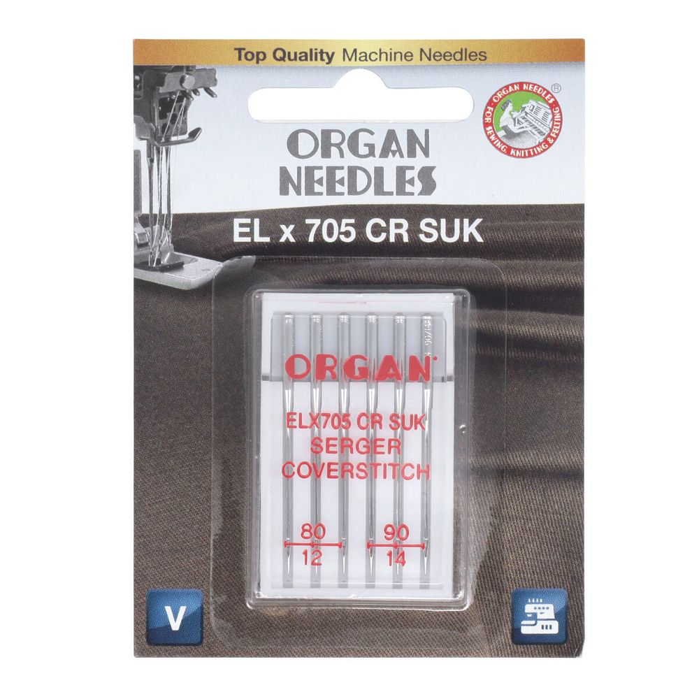 Иглы Organ EL*705 CR SUK 6/80-90 Blister