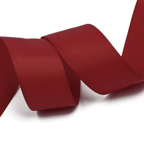 Лента репсовая (в рубчик) 50.0 мм, 260 бордовый, уп. 27,4м