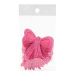 Термоаппликация Бант, 60х57мм 10 шт (ярко-розовый), 12786