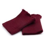 Манжеты трикотажные 6.5х9.5 см, 1 пара, тонкие, 002 бордо