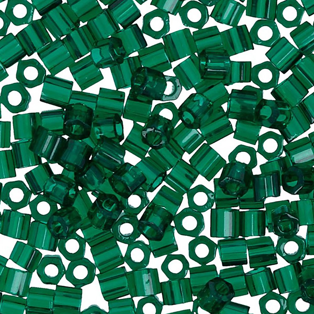 Бисер Toho 11/0 Hexagon 1 (2.2 мм), 5х5 г, 0939 т.зеленый