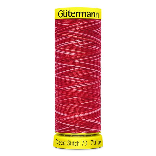 Нитки отделочные Gutermann Deco Stitch 70, multicolor, 70м, 9984, 5 катушек