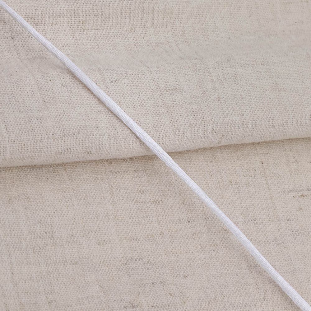 Шнур атласный корсетный ⌀2.0 мм / 45.7 метров, 2 белоснежный