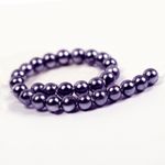 Бусины пластик (перламутр) ⌀8 мм, цв.133 фиолетовый, уп.500г (2130 шт), Magic4Hobby