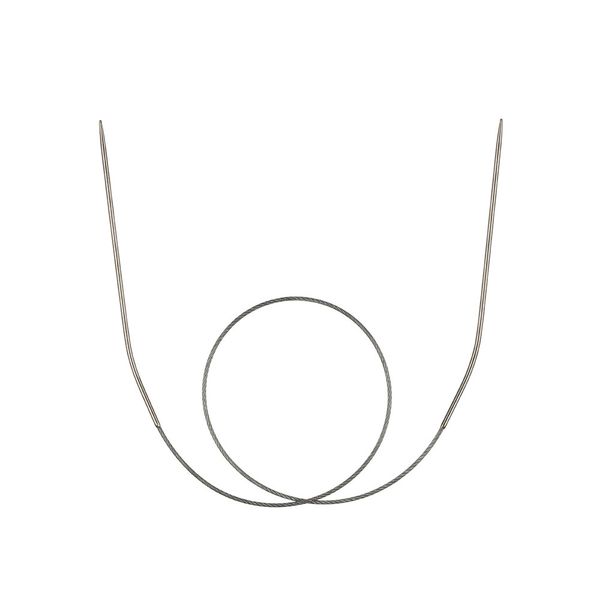 Спицы круговые металл ⌀1,6 мм, 40 см, с металлической леской, Gamma MKS-R