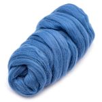 Шерсть для валяния Камтекс Лента для валяния п/тонкая 1х50 г, (25-28 мкр), 2.1 м, 022 джинса, 614644-25