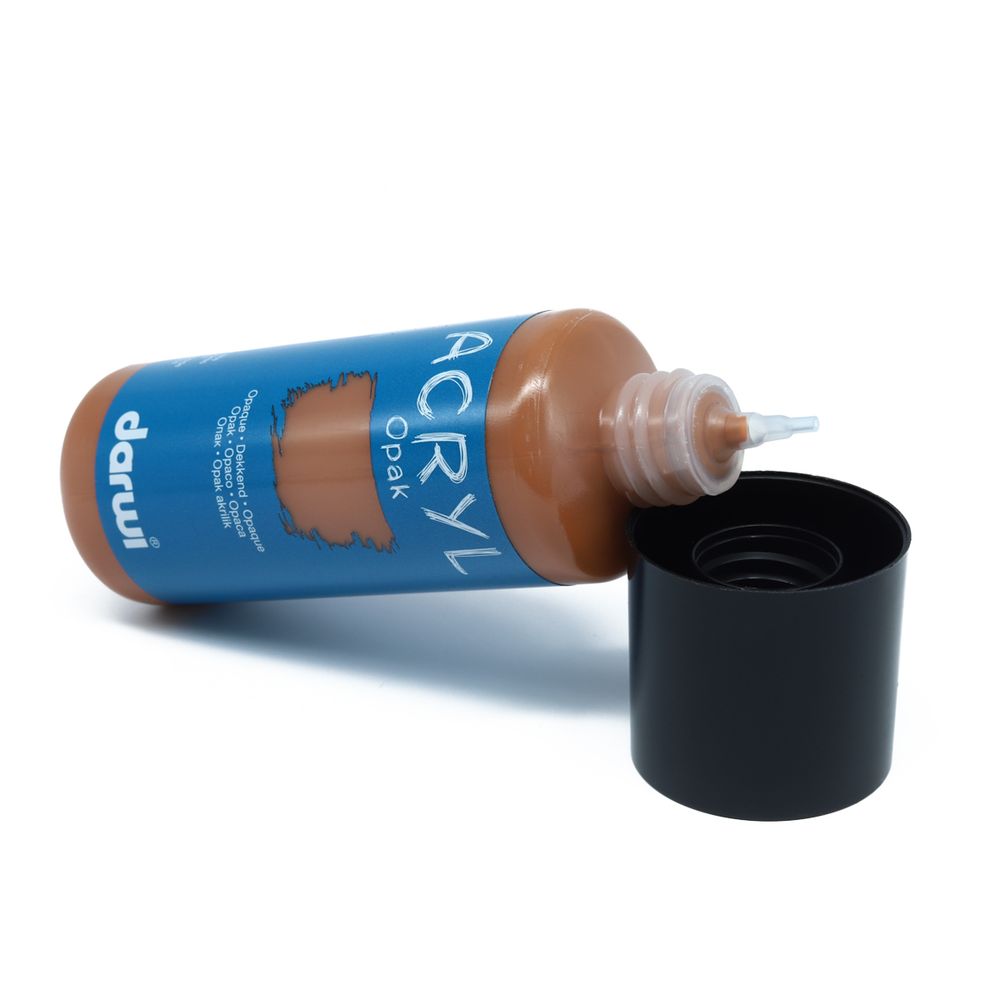 Краска акриловая Darwi Opak, 80мл, укрывистая, 842 Сиена жженая