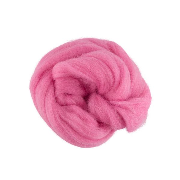Шерсть для валяния (до 29 мкр), 50 г. 0160 розовый, Gamma TFS-050