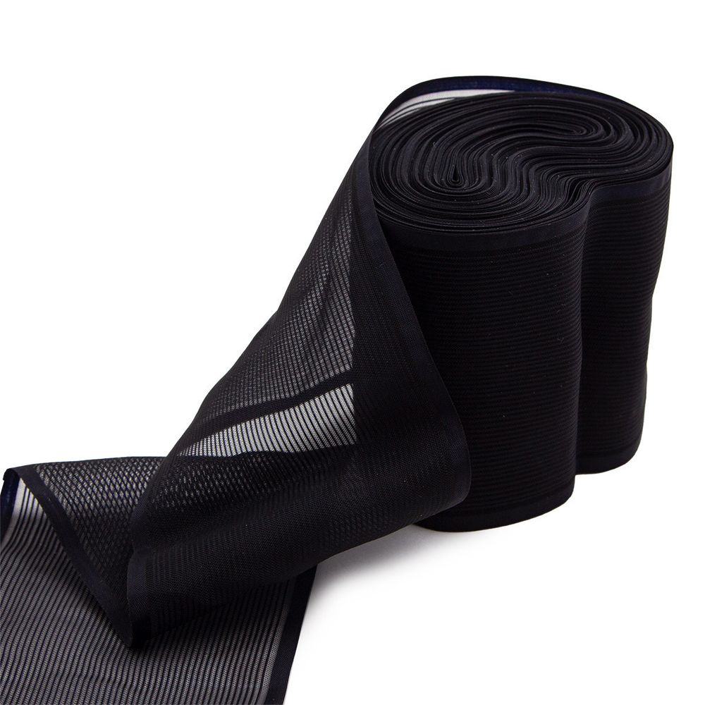 Лента для бантов (капрон) _8 см, 25 м (черный) С3501