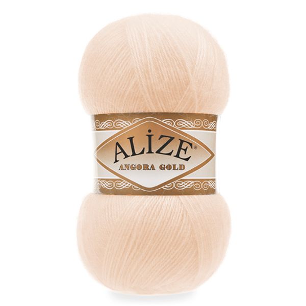Пряжа Alize (Ализе) Angora Gold / уп.5 мот. по 100 г, 550м, 681 ярко-персиковый A