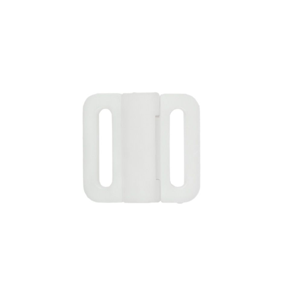 Застежки для купальника (бикини) пластик 11 мм, 100 пар, белый, Blitz ZP-11