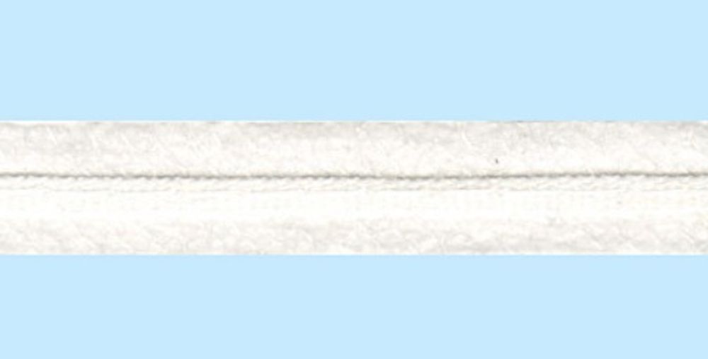 Тесьма усиленная клеевая с сутажом 12 мм, (фасовка) 5х3 м, белый, W, Gamma G-112st