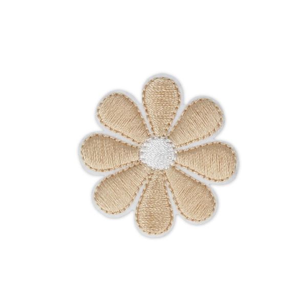 Термоаппликация №04/5, 5 шт, №1580J цветок золотой 3.5х3.5 см, Gamma