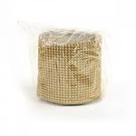 Лента с имитацией страз 120 мм / 9.14 метров, TBYS12 цв.золото