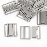 Пряжка-застежка для купальников металл 25.0 мм, 123SW цв.никель уп.10 шт