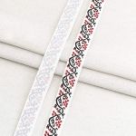 Лента репсовая (в рубчик) с принтом 15.0 мм / 45.72 метра, 1502 Узор