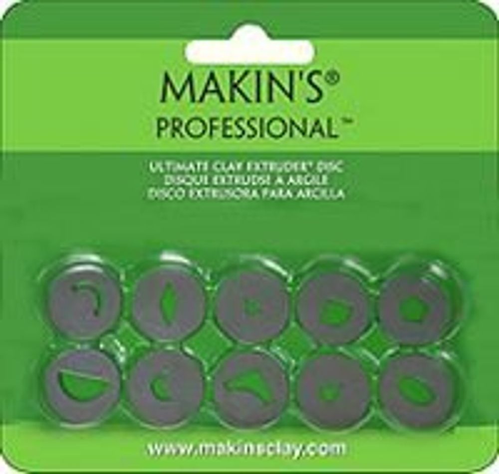 Набор дисков В&quot; к экструдеру для полимерной глины Makin&quot;s, 10 насадок, 35156