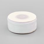 Лента капроновая (органза) 25.0 мм, 22.86 м (белый)