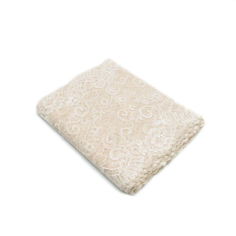 Кружево бельевое эластичное 245 мм / 10 м, телесный