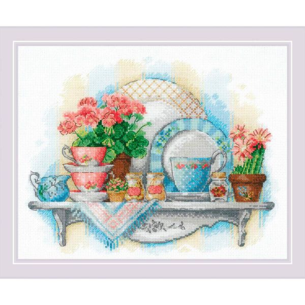 Набор для вышивания нитками Риолис, Кухонный уют 24х30 см