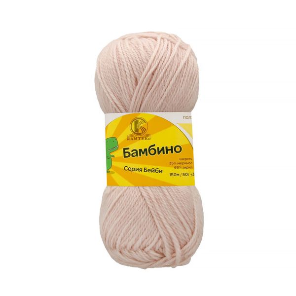 Пряжа Камтекс Бамбино / уп.10 мот. по 50 г, 150 м, цв.067 пудра