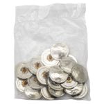 Часть кнопки Альфа (S-образная) ⌀22 мм (A-часть), 5/22 мм. никель, 20 шт