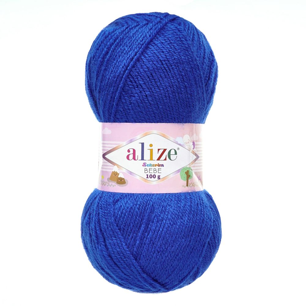 Пряжа Alize (Ализе) Sekerim Bebe / уп.5 мот. по 100 г, 320м, 141 василек