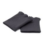 Манжеты трикотажные 8.0х9.5 см, 1 пара, средней плотности 14 кл, 1х1, средней плотности, 8125 т.серый