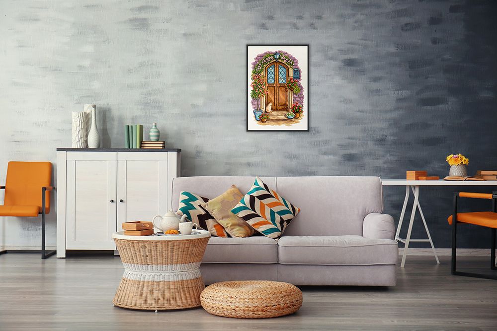 Алмазная (кристальная) мозаика Фрея, Лето у дверей, 35х50 см