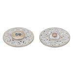 Кнопка пришивная металл ⌀27.0 мм, металл, White, уп.10 шт