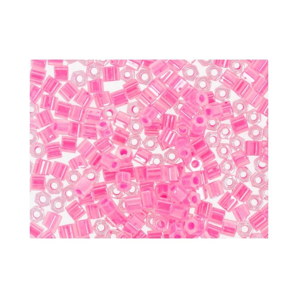 Бисер Toho 11/0 Hexagon 3 (2.2 мм), 5х5 г, 0910 яр.розовый/перл