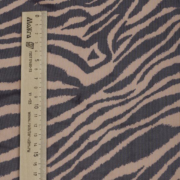 Сетка бельевая эластичная 100 г/м², шир.160 см / 50 метров, Зебра, цв.беж+черный /SZ025816.01/