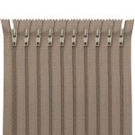 Молния спираль (витая) Т3 (3 мм) 1 зам., н/раз., 20 см, автомат, т.беж, 30097, 10 шт