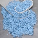 Бусины пластик ⌀6 мм, 500 г, матовые, круглые, A37 голубой, 1AL139-1 , Astra&Craft
