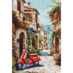 Набор для вышивания нитками Luca-S, Италия в аромате цветов 32х48см