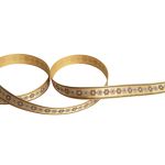 Лента атласная с рисунком 12.0 мм / 22.8 метров, O5/121 орнамент/св.охра, Gamma ALP-123