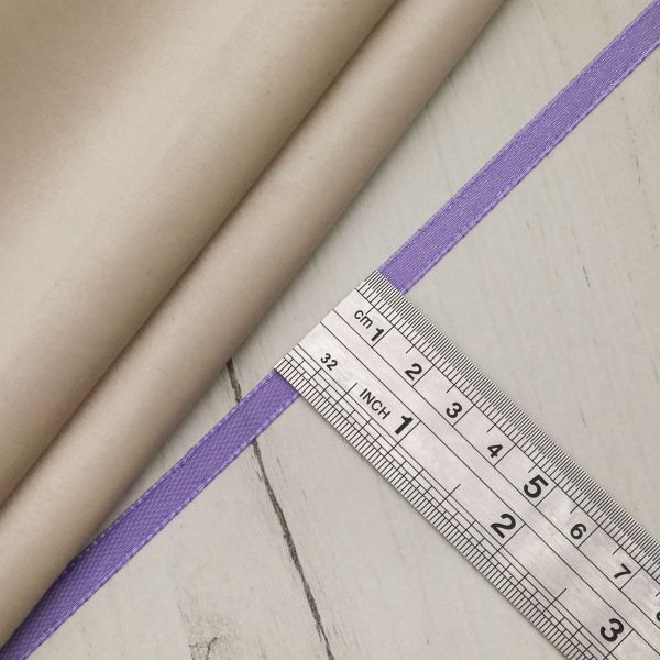 Лента атласная 1-сторонняя 6.0 мм / 22.86±1 метров, 166 т. сиреневый, Globus