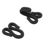 Крючки пришивные в оплетке 10х25 мм, цв.черный, 100 шт